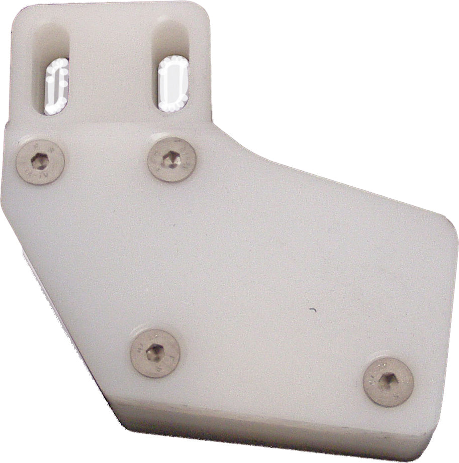 ModQuad rear chain guide in white for off-road bikes, featuring durable construction and precise fit for enhanced performance.