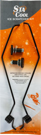 Stacool ice scratcher kit with two durable metal scratchers for snowmobile ice traction and snow removal.