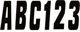Hardline 350 PWC kit with black graphics and decals, featuring bold designs for personal watercraft customization.