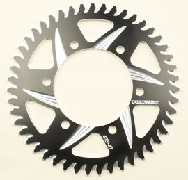 VORTEX aluminum rear sprocket for Suzuki GSX-R750, 47-tooth black Cat5 sprocket with sprocket teeth visible.