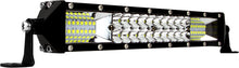 Load image into Gallery viewer, XK Glow 10-inch 2-N-1 light bar showing dual LED light panels with mounting brackets on a black background