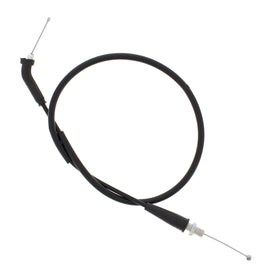 All Balls throttle cable 24-51004 for hydraulic control lines, shown with metal fittings and black outer casing.