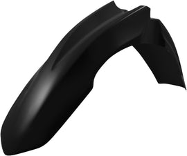 Acerbis black front fender for Honda CRF250 motorcycle, durable plastic with mounting brackets and sleek finish.