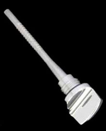 Silver ModQuad Dipstick 28-41823 with a metal handle and markings for checking fluid levels in industrial equipment.