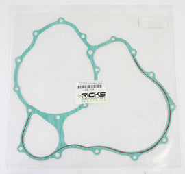 Ricks Motorsport Electric stator cover gasket for motorcycle engine, showing the gasket's shape and rubber seal design.