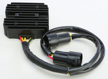Load image into Gallery viewer, Ricks Motorsport Electric regulator and rectifier for motorcycle electrical systems, shown in a close-up view.