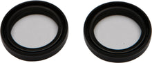 Load image into Gallery viewer, All Balls Fork Seal Kit 22-55110 for motorcycle suspension, showing black rubber seals and metal components in the image.