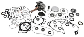 Vertex Complete Engine Rebuild Kit for Honda WR101006 engine, showing various engine components and parts in the kit.