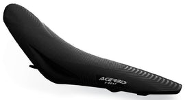 Acerbis X Seat Black 23749-70001 motorcycle seat with black cushioning and durable cover, designed for comfort and style.