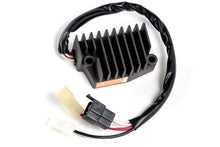 Load image into Gallery viewer, Ricks Motorsport Electric regulator and rectifier with electrical components and wiring for motorcycle electrical systems.