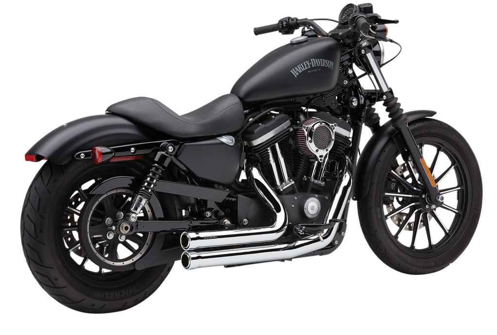 Cobra Speedster 909 Chrome Sportster exhaust for Harley-Davidson 2014-2022, featuring sleek chrome finish and durable construction