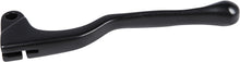 Load image into Gallery viewer, Black Fire Power clutch lever for motorcycles, showing the sleek, curved design and mounting points on a clean background.