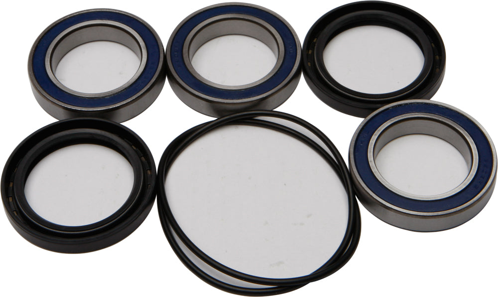 All Balls drive wheel bearing kit 22-51560 showing metal bearings and drive components, designed for vehicle wheel assembly.