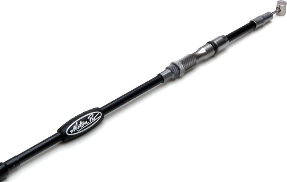 Motion Pro T3 Slidelight clutch cable for motorcycles, showing the black hydraulic control line with metal fittings.