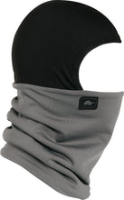 Load image into Gallery viewer, Turtle Fur Comfort Shellaclava headgear in carbon color, close-up view showing soft, stretchy fabric for warmth and comfort.