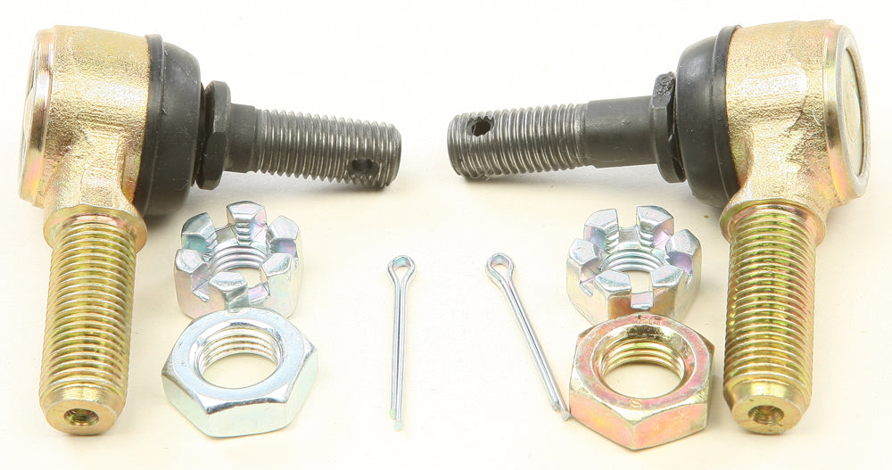 All Balls suspension tie rod end kit with metal joints and rubber boots, designed for vehicle steering linkages.