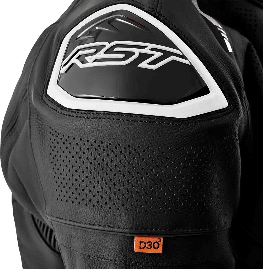 S1 D3o Leather Jacket Blk/Whi Sm