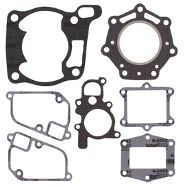 Vertex Top End Gaskets 681-0252 set showing detailed rubber seals and gasket components for engine top end repair.