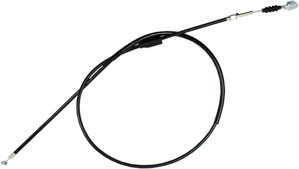 Motion Pro black vinyl clutch cable 70-4014 for motorcycle hydraulic control lines, showing the cable's black vinyl exterior and metal fittings.