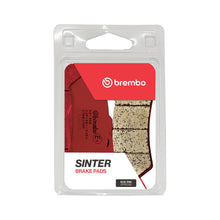Load image into Gallery viewer, Brembo Prime Sintered Brake Pads for cars, showing the Brembo brand and the black brake pad with metal backing plate.