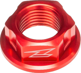 Red DRC Off Road Axle Nut M16x22-P1.5 H11, durable metal component for vehicle axle assembly.