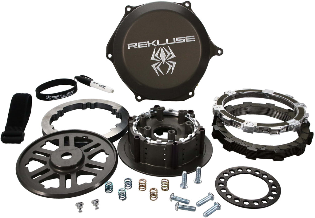 Rekluse Radius CX clutch for Yamaha motorcycles, showing the clutch assembly and components on a clean background.