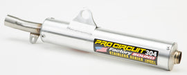 Pro Circuit 304 Silencer exhaust system for motorcycles, showing the durable metal construction and compact design.