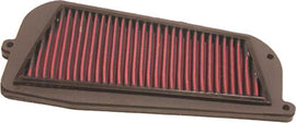 K&N Air Filter 740004, high-performance automotive air filter with pleated cotton media and rubber frame, ready for installation.