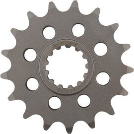 Supersprox steel front CS sprocket 17T for Yamaha 530 off-road motorcycle, showing the sprocket's teeth and brand markings.