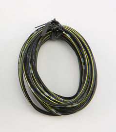 Shindy electrical wiring cable in black and yellow, 14A, 12V, 13 feet length, suitable for electrical applications.