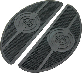 HardDrive HardDrive Floorboard Mat Set with USA logo, oval shape, for foot controls, model 820-51104, suitable for 40-65.