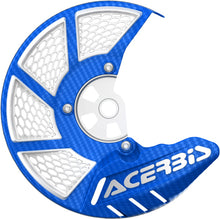Load image into Gallery viewer, Acerbis X-Brake vented blue motorcycle brake disc with blue ventilated slots and black mounting hardware.