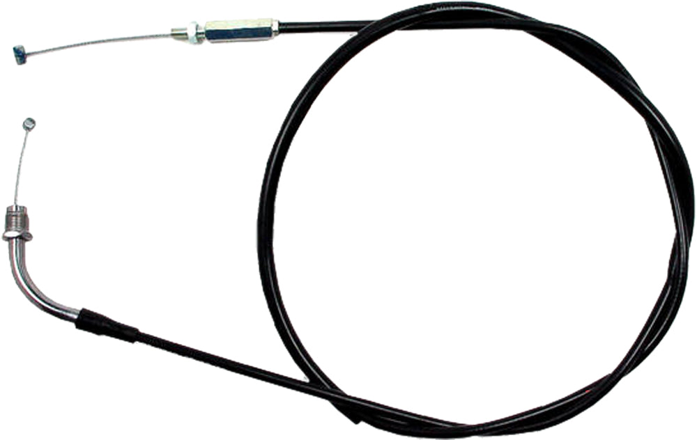 Motion Pro black vinyl throttle cable 70-2012 for motorcycle control lines, showing the cable with black vinyl covering.