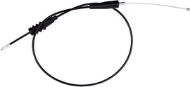 Motion Pro black vinyl throttle cable for motorcycle control lines, featuring durable construction and precise fitting.