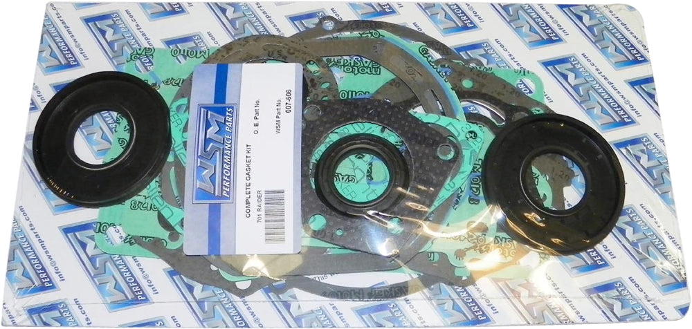 WSM Performance Parts Yamaha 701 engine gasket kit with 62T engine case for Yamaha 701 motorcycle engine repair