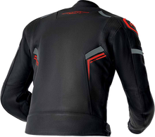 Load image into Gallery viewer, S1 D3o Leather Jacket Blk/Gry/Red 2x