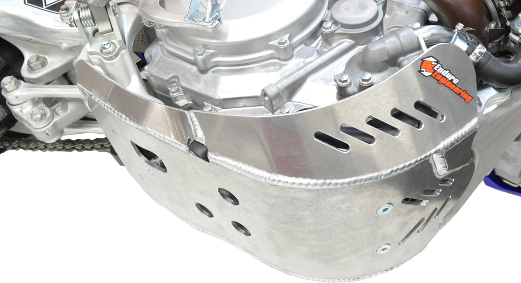 Enduro Engineering Yamaha skidplate guard for motorcycle protection, featuring durable metal construction and secure mounting points.