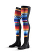 EVS Fusion sock and sleeve combo in Baja Multi for youth, featuring colorful, protective sports gear designed for active kids.