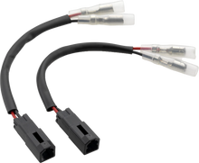 Load image into Gallery viewer, Pair of RIZOMA turn signal cable kits with electrical connectors for motorcycle turn signal wiring, shown in the image.