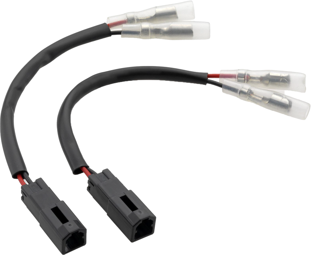 Pair of RIZOMA turn signal cable kits for electrical wiring, featuring black connectors and wiring components.