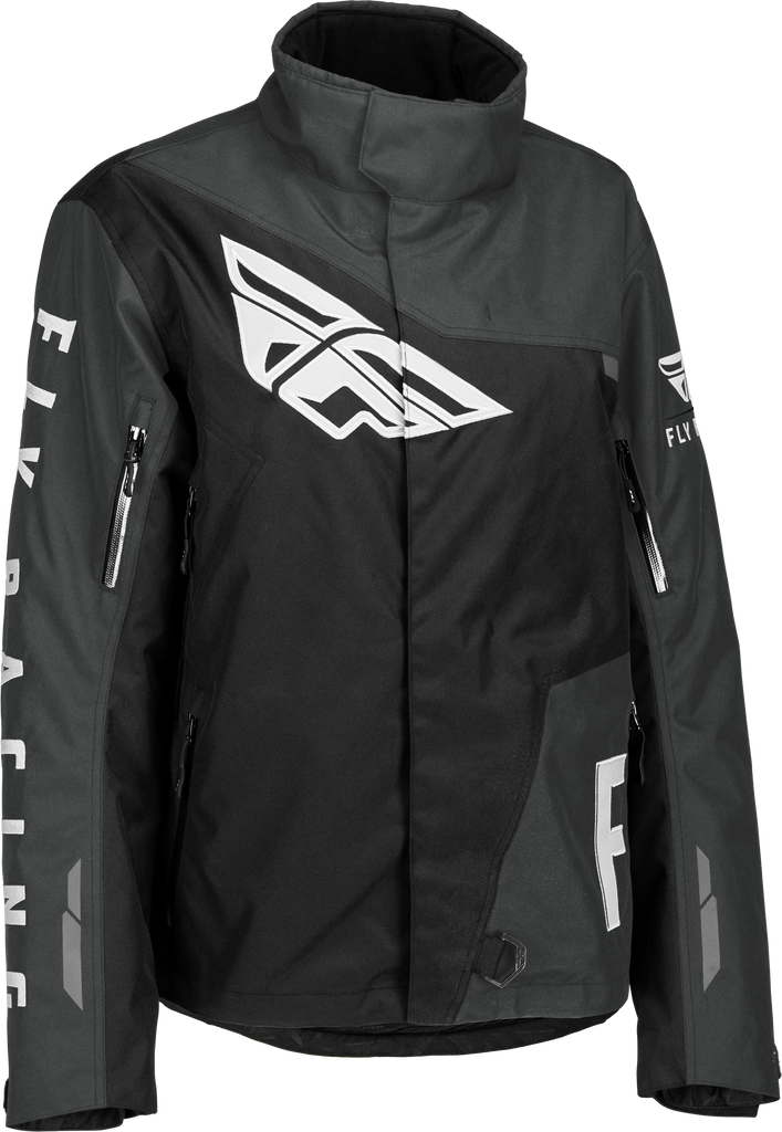 Fly Racing Women's SNX Pro Jacket in black and grey, XL size, showcasing the lightweight, protective motorcycle gear design.