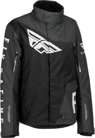 Fly Racing Women's SNX Pro Jacket in black and grey, XL size, showcasing the lightweight, protective motorcycle gear design.