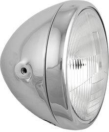 Chrome HardDrive 7-inch headlight side mount with 60/55W illumination for motorcycle, featuring durable design and classic style.