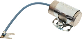 SMP Blue Streak Condenser 275-01023 showing its blue cylindrical electrical component with metal terminals on a white background.