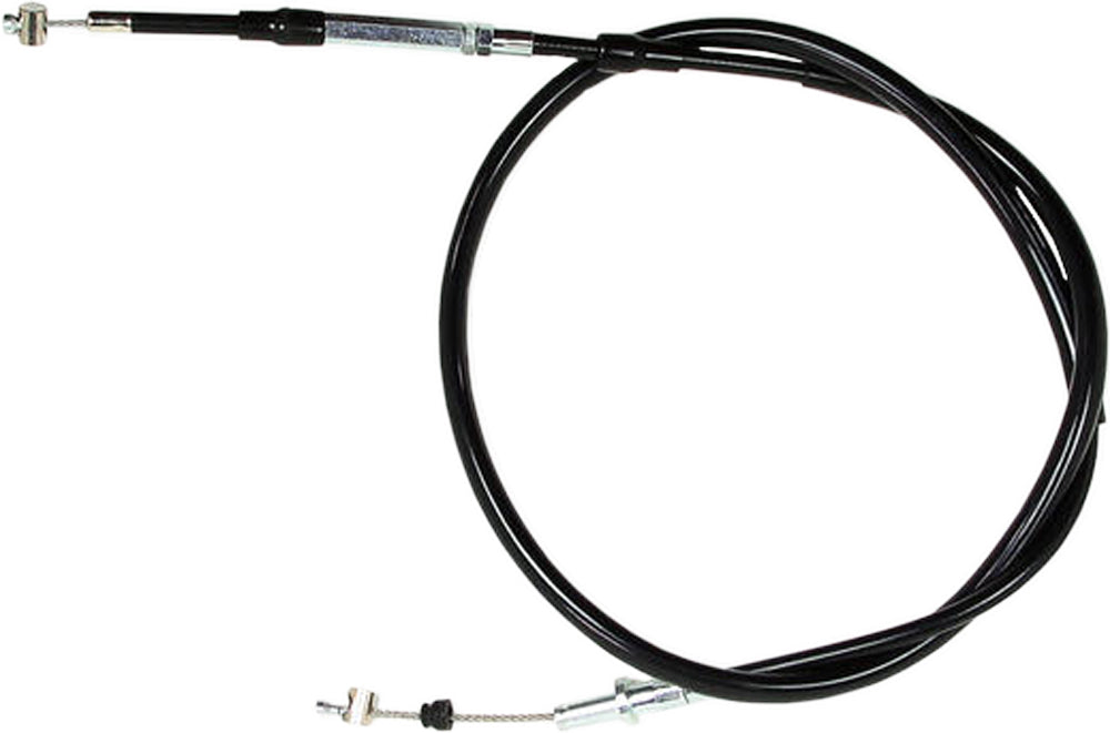 Motion Pro black vinyl clutch cable 70-3394 for motorcycle, showing the durable cable with fittings and protective vinyl coating.