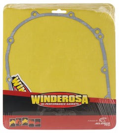 Vertex clutch cover gasket for Honda, showing the outer seal with detailed close-up of the gasket material and edges.
