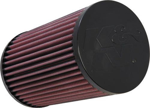 K&N Air Filter 747512 for improved engine airflow, showing a rectangular high-performance air filter with pleated filtration media.