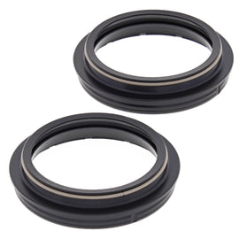 All Balls Fork Dust Seal Kit 22-57104 showing rubber seals and gaskets for motorcycle fork protection.