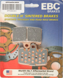 EBC Motorcycle Brakes Extreme Pro brake pads 15-454/4EP with metal backing for high-performance motorcycle braking systems.