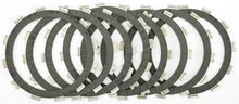 Load image into Gallery viewer, EBC Motorcycle Brakes carbon fiber clutch plate set CKF4514 with multiple clutch plates stacked and detailed surface texture.